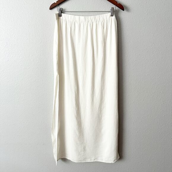 Anthro X Celandine Linen-Blend Side-Slit
Maxi Skirt‎ women’s size medium NEW - Picture 7 of 11